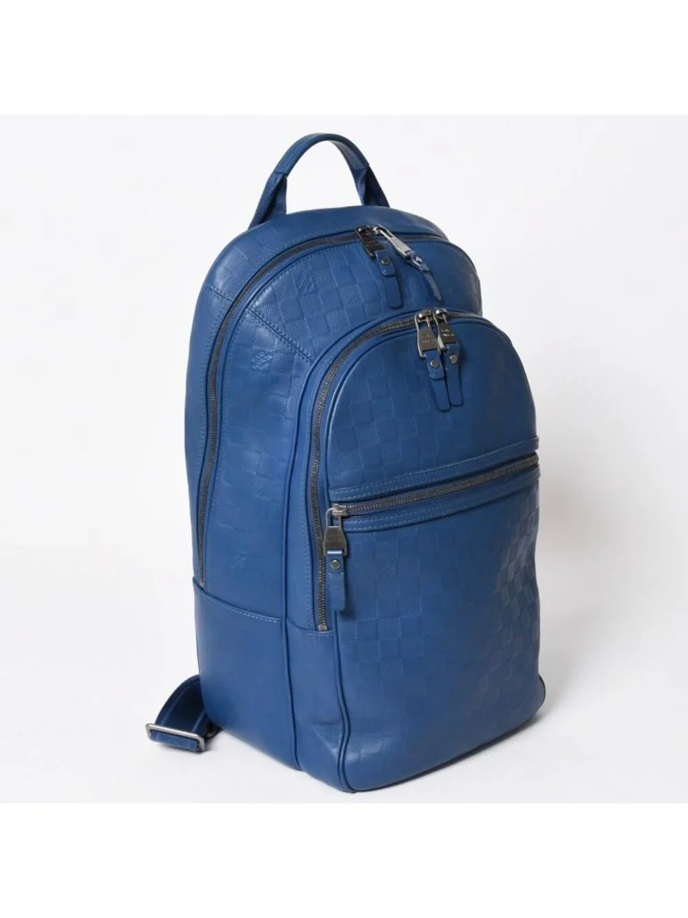 Louis Vuitton Michael Backpack Damier Infini Neptunia Blue Embossed Leather